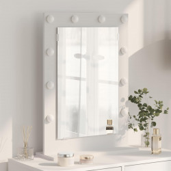 Lustro toaletowe Prostokątny Z lustrem Biały 70 x 50 x 18 cm