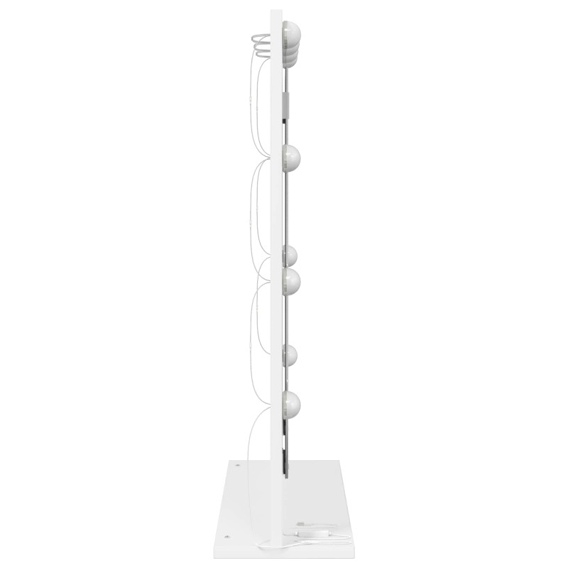 Lustro toaletowe Prostokątny Z lustrem Biały 70 x 50 x 18 cm