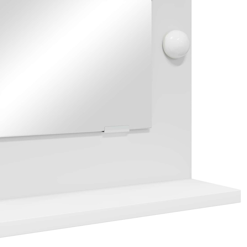 Lustro toaletowe Prostokątny Z lustrem Biały 70 x 50 x 18 cm