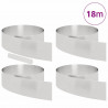 Krawężnik do trawnika 4 pcs Srebrny 450 x 0.05 x 15 cm