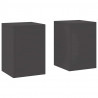 Stojak na rośliny 2 pcs Czarny 24 x 24 x 35 cm Stal