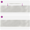 Krawężnik do trawnika 4 pcs Srebrny 450 x 0.05 x 15 cm