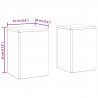Stojak na rośliny 2 pcs Czarny 24 x 24 x 35 cm Stal