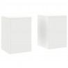 Stojak na rośliny 2 pcs Biały 24 x 24 x 35 cm Stal