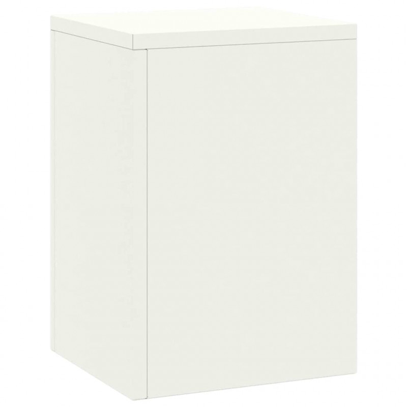 Stojak na rośliny 2 pcs Biały 24 x 24 x 35 cm Stal