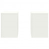 Stojak na rośliny 2 pcs Biały 24 x 24 x 35 cm Stal