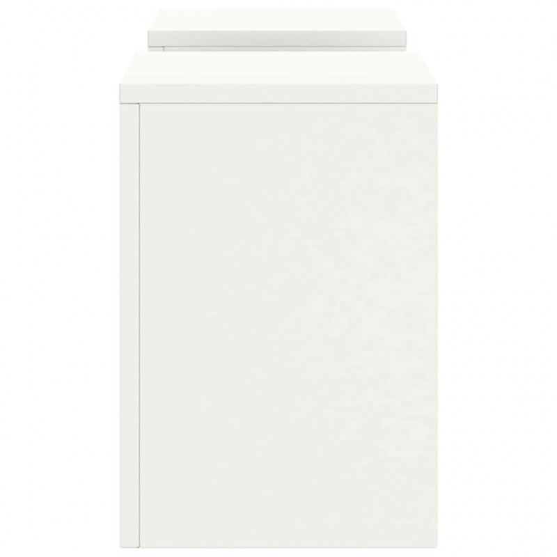 Stojak na rośliny 2 pcs Biały 24 x 24 x 35 cm Stal