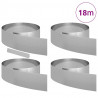 Krawężnik do trawnika 4 pcs Srebrny 450 x 0.05 x 15 cm