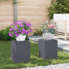Stojak na rośliny 2 pcs Antracyt 24 x 24 x 35 cm Stal