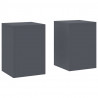 Stojak na rośliny 2 pcs Antracyt 24 x 24 x 35 cm Stal