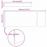 Krawężnik do trawnika 4 pcs Srebrny 450 x 0.05 x 15 cm