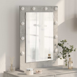 Lustro toaletowe Prostokątny Betonowy szary 70 x 50 x 18 cm