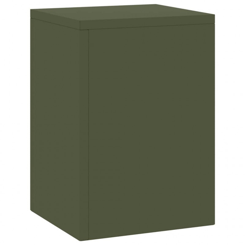 Stojak na rośliny 2 pcs oliwkowy 24 x 24 x 35 cm Stal