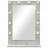 Lustro toaletowe Prostokątny Betonowy szary 70 x 50 x 18 cm