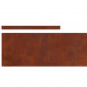 Krawężnik do trawnika Rdzawy 450 x 0.05 x 15 cm