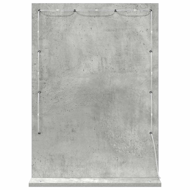 Lustro toaletowe Prostokątny Betonowy szary 70 x 50 x 18 cm