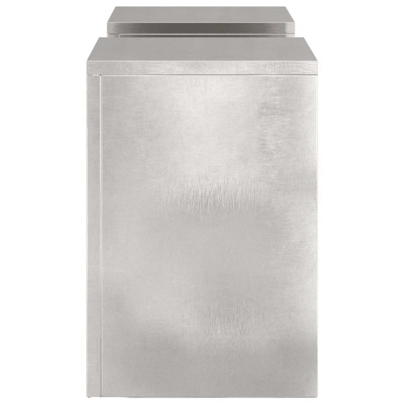Stojak na rośliny 2 pcs Srebrny 24 x 24 x 35 cm stal nierdzewna