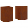 Stojak na rośliny 2 pcs Rdzawy 24 x 24 x 35 cm