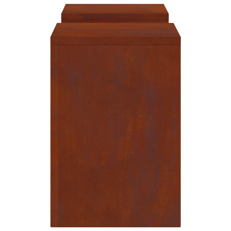 Stojak na rośliny 2 pcs Rdzawy 24 x 24 x 35 cm