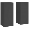 Stojak na rośliny 2 pcs Czarny 24 x 24 x 55 cm Stal