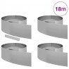 Krawężnik do trawnika 4 pcs Srebrny 450 x 0.05 x 15 cm