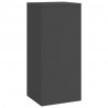 Stojak na rośliny 2 pcs Czarny 24 x 24 x 55 cm Stal