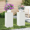 Stojak na rośliny 2 pcs Biały 24 x 24 x 55 cm Stal