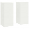 Stojak na rośliny 2 pcs Biały 24 x 24 x 55 cm Stal