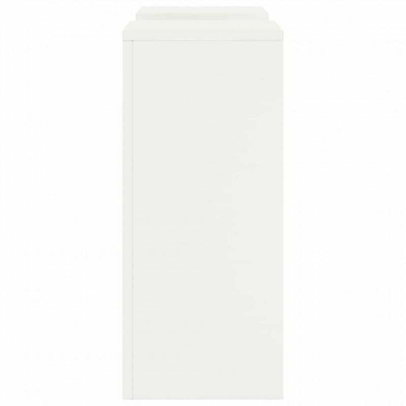 Stojak na rośliny 2 pcs Biały 24 x 24 x 55 cm Stal