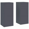 Stojak na rośliny 2 pcs Antracyt 24 x 24 x 55 cm Stal
