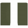 Stojak na rośliny 2 pcs oliwkowy 24 x 24 x 55 cm Stal