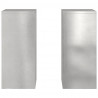 Stojak na rośliny 2 pcs Srebrny 24 x 24 x 55 cm stal nierdzewna