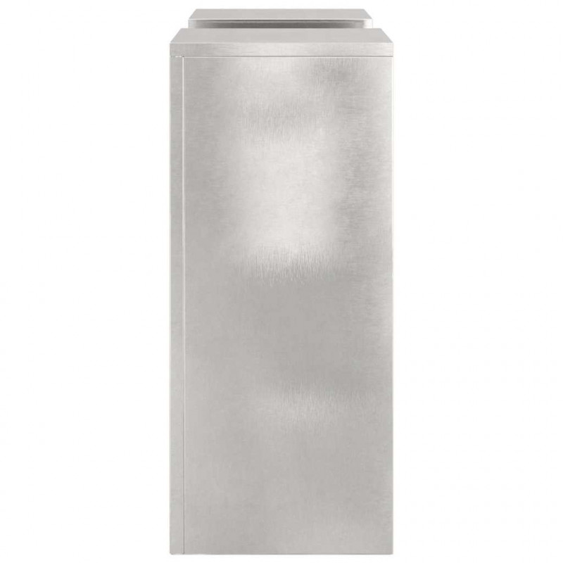 Stojak na rośliny 2 pcs Srebrny 24 x 24 x 55 cm stal nierdzewna