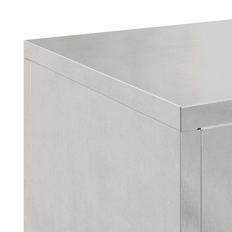 Stojak na rośliny 2 pcs Srebrny 24 x 24 x 55 cm stal nierdzewna