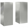 Stojak na rośliny 2 pcs Srebrny 24 x 24 x 55 cm