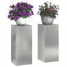 Stojak na rośliny 2 pcs Srebrny 24 x 24 x 55 cm
