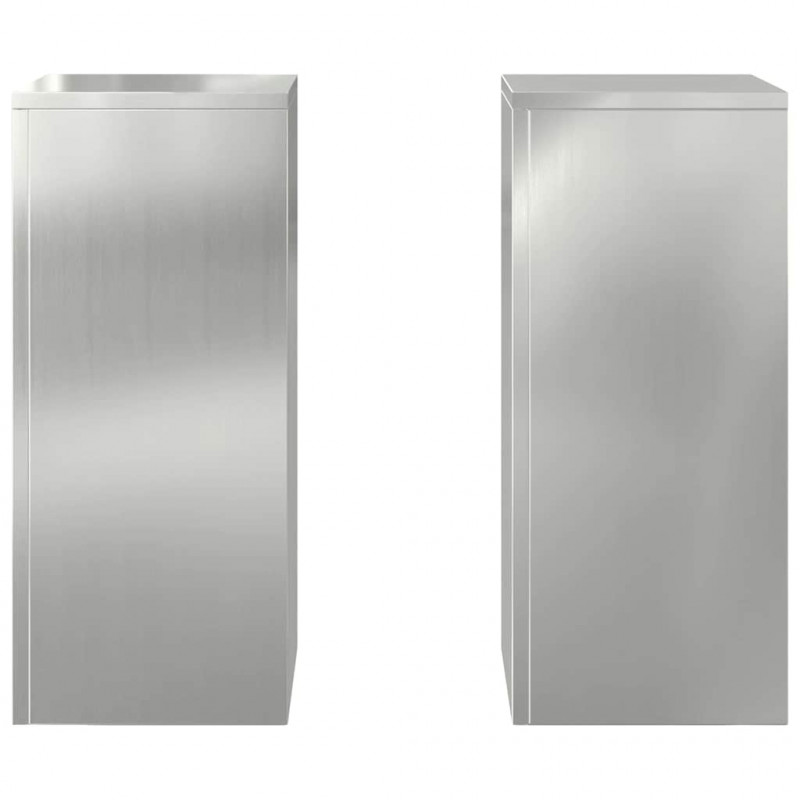 Stojak na rośliny 2 pcs Srebrny 24 x 24 x 55 cm