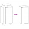 Stojak na rośliny 2 pcs Srebrny 24 x 24 x 55 cm