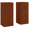 Stojak na rośliny 2 pcs Rdzawy 24 x 24 x 55 cm