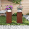 Stojak na rośliny 2 pcs Rdzawy 24 x 24 x 55 cm