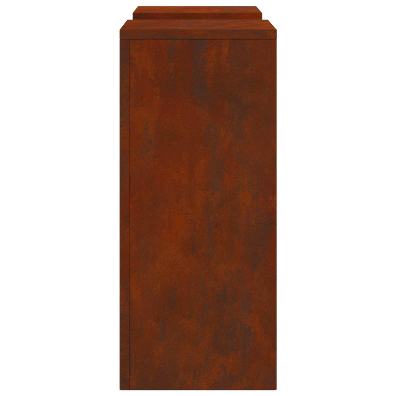 Stojak na rośliny 2 pcs Rdzawy 24 x 24 x 55 cm