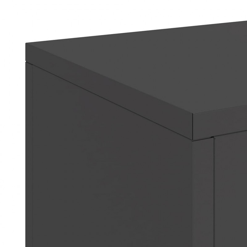 Stojak na rośliny 2 pcs Czarny 24 x 24 x 75 cm Stal