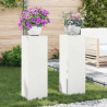 Stojak na rośliny 2 pcs Biały 24 x 24 x 75 cm Stal