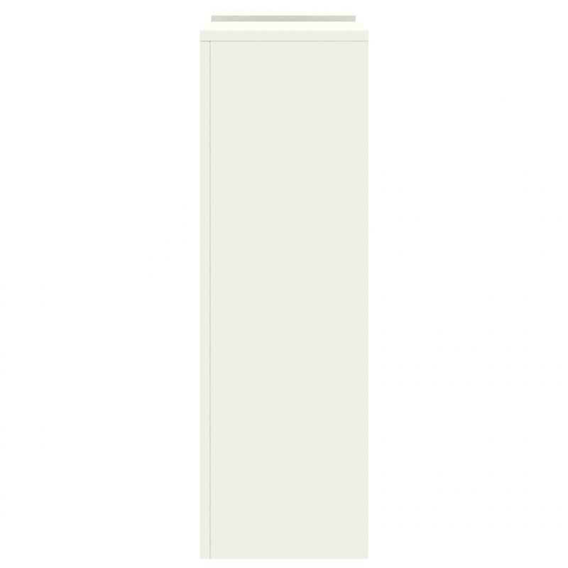 Stojak na rośliny 2 pcs Biały 24 x 24 x 75 cm Stal