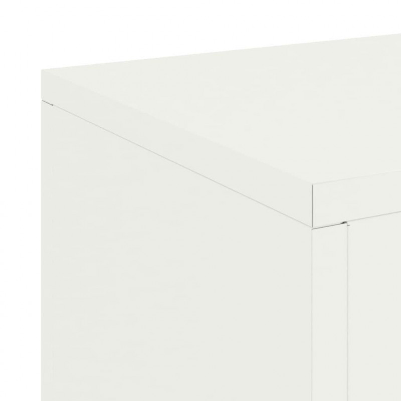 Stojak na rośliny 2 pcs Biały 24 x 24 x 75 cm Stal