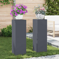 Stojak na rośliny 2 pcs Antracyt 24 x 24 x 75 cm Stal