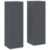 Stojak na rośliny 2 pcs Antracyt 24 x 24 x 75 cm Stal