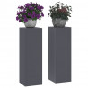 Stojak na rośliny 2 pcs Antracyt 24 x 24 x 75 cm Stal