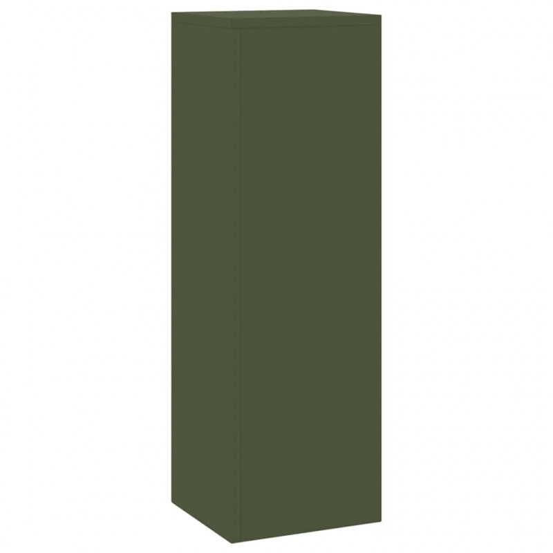Stojak na rośliny 2 pcs oliwkowy 24 x 24 x 75 cm Stal