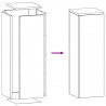 Stojak na rośliny 2 pcs Srebrny 24 x 24 x 75 cm